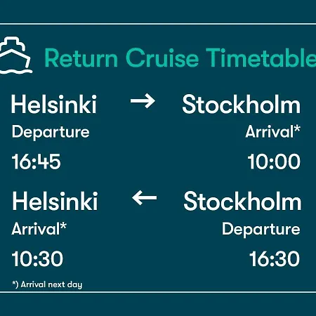 Tallink Silja Line Ferry - 2 Nights Return Cruise To Stockholm  Helsinki